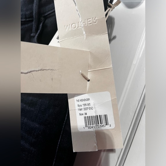 🆕MOTHER 👵THE WEEKENDER Wash: DEEP END Size: 28 - Picture 12 of 16